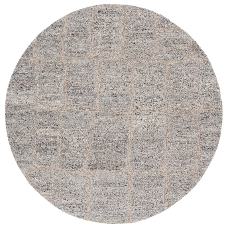 Marzia 104 Area Rug In Taupe / Grey, Round 6'