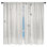 Rideaux de fenêtre minimalistes transparents et obscurcissant - 2 panneaux