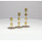 Brenner 3 Piece Aluminum Tabletop Candlestick Set-1117542997