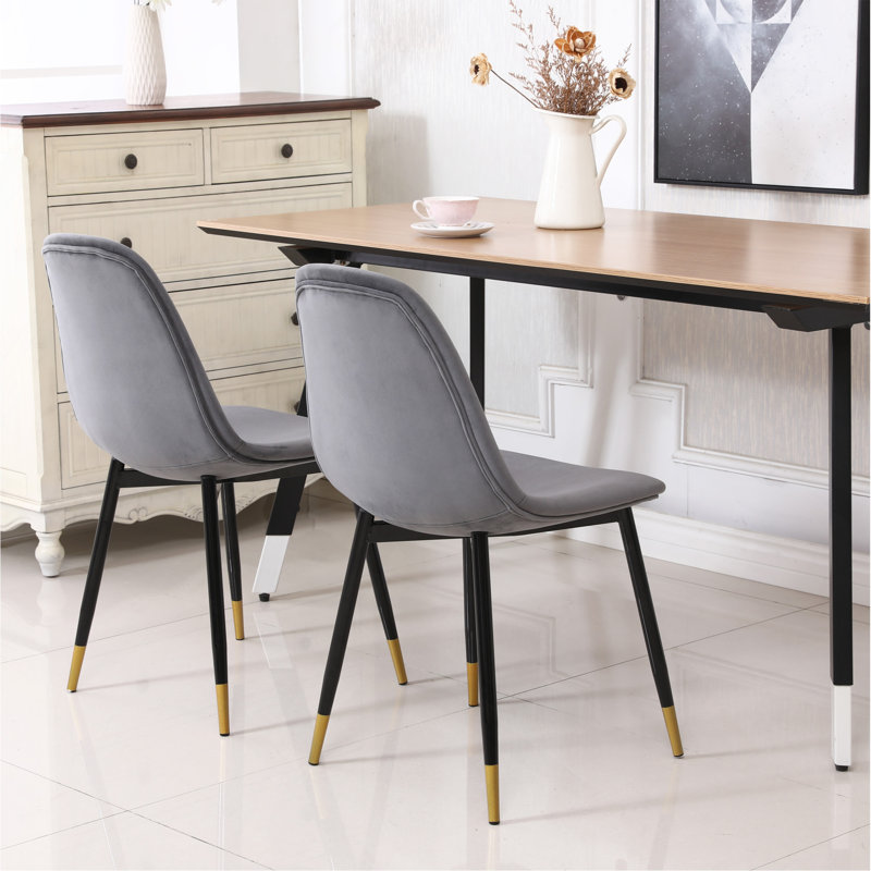 Chaises de salle à manger Lassan, Gris