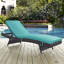 Chaise longue d'extérieur en rotin Convene-1853069801