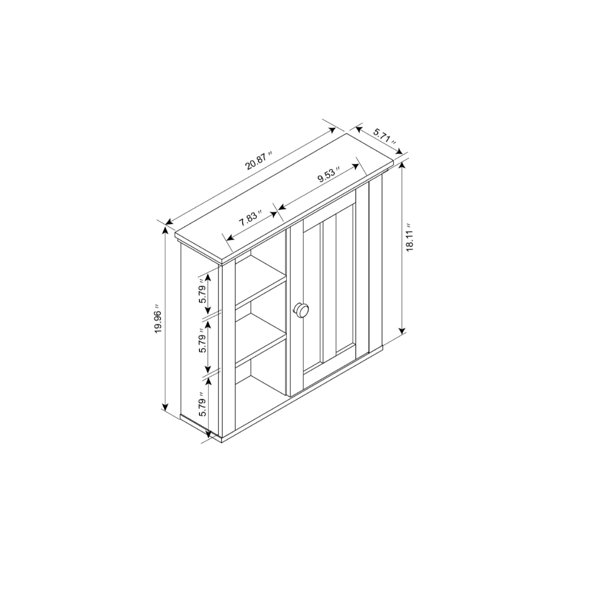Alcott Hill® Samir Wall Bathroom Cabinet & Reviews | Wayfair