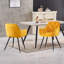 Modern Velvet/Linen Upholstered Dining Chair With Arm-327538291