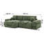 Puffy 4 Seater Chenille Corner Sofa with Storage-136114154-136114157