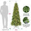 Arbre de Noël mince avec épinette pré-éclairé-112575472