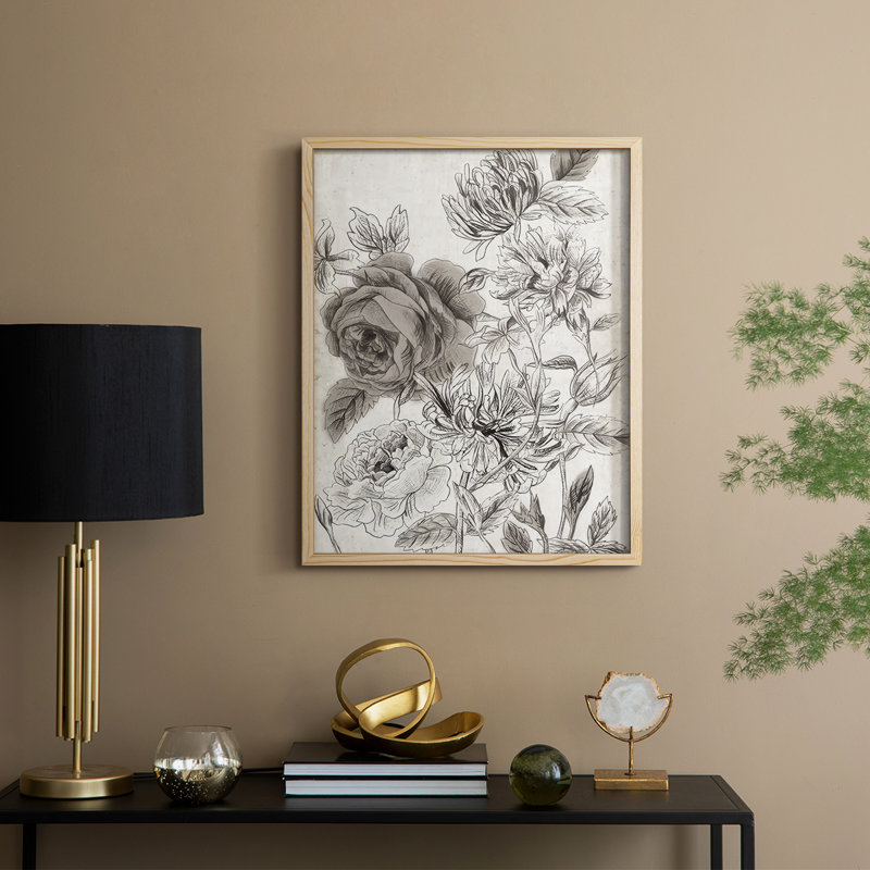 «Potpourri Impression I», reproduction encadrée - bois massif, H 15 po x l 12 po, Naturel