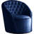 Alessio Velvet Upholstered Swivel Barrel Chair-817583556