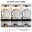 22.4" 3-Light Dimmable Bathroom Vanity Light with Frosted Glass Shades-890820063