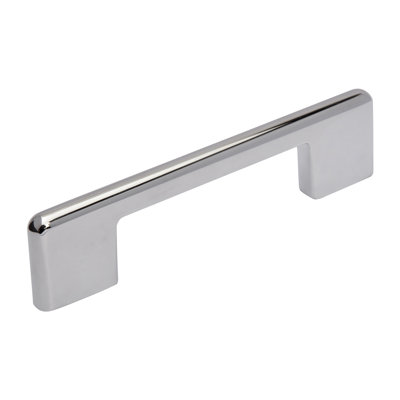 Utopia Alley Taylor Pull Handle - Decorative Cabinet Drop Pull Handles For Cabinets And Drawers - Vintage Cabinet Hardware With Hand Finished Polished Chrome - Metal Drawer Pull Handle, 3.78" Center To Center (Set Of 10)