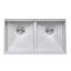 Roma Workstation Ledge 33" L x 19" W Double Basin Undermount Kitchen Sink