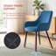 Comfortable Velvet Round Seat Upholstered Armchair for Dining Room, Bar, Restaurant or Hotel-976227481