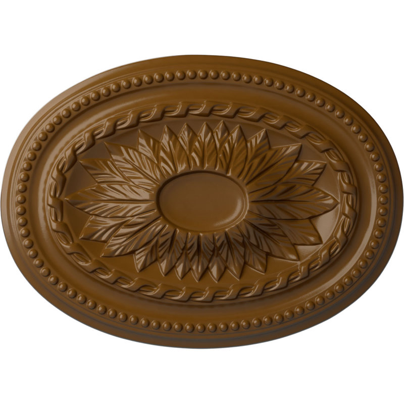 Endurathane Sellek Ceiling Medallion, 18 1/2"OD x 7/8"ID x 1 1/2"P (Fits Canopies up to 1 1/8")Hand-Painted Ultra Pure White Crackle Finish