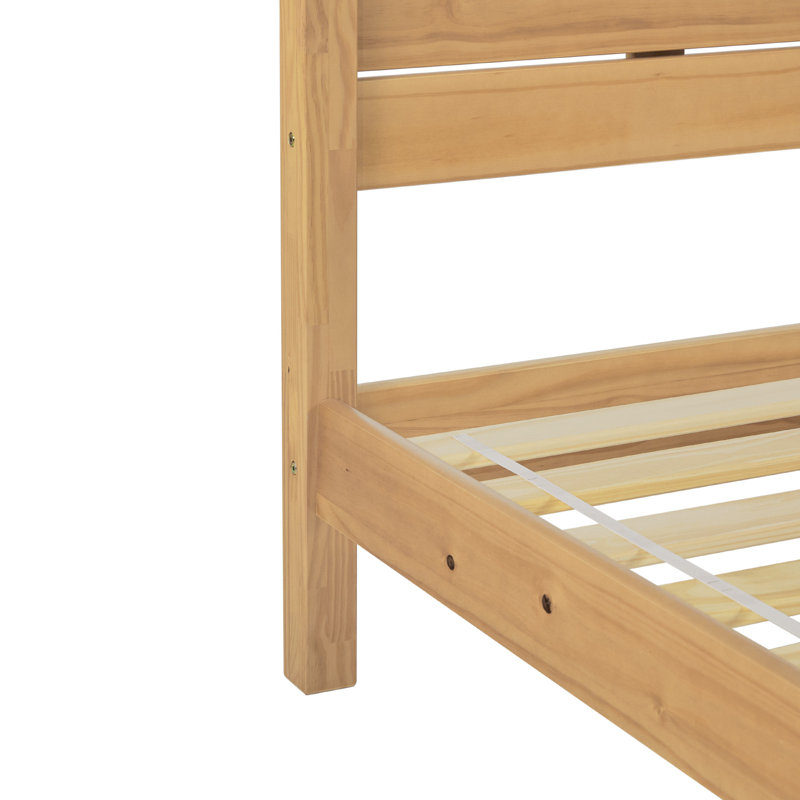 Grand lit plateforme Hanhalyn, Pin naturel
