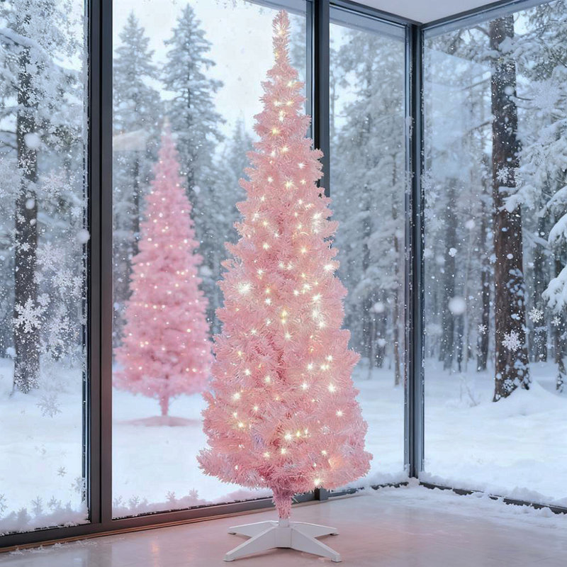 5Ft Pencil Christmas Tree, 5' H