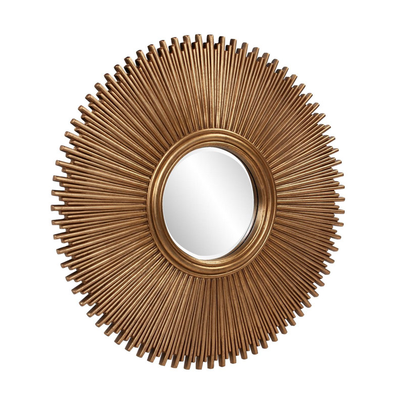 Singapore Mirror, Gold, 30.5" x 30.5"
