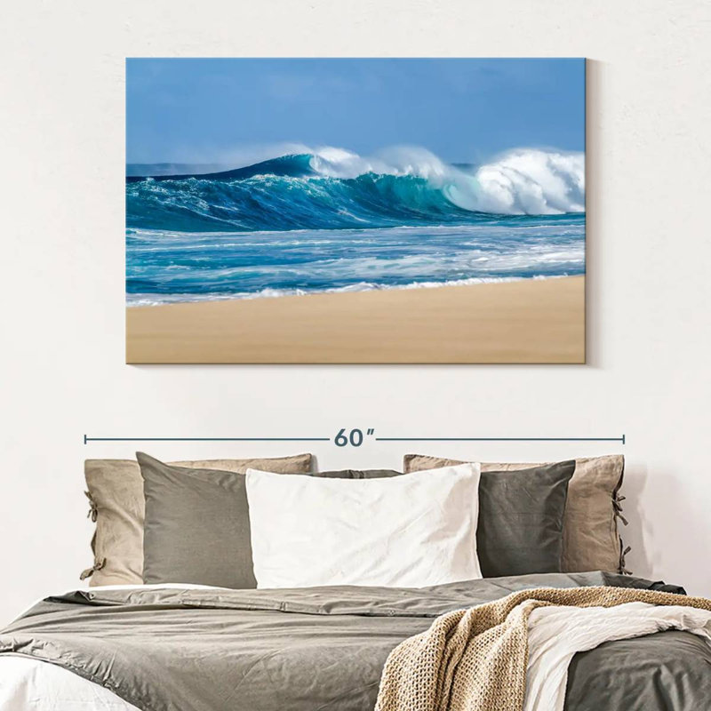 Senne Breaking Sea Waves, 34" H x 51" W