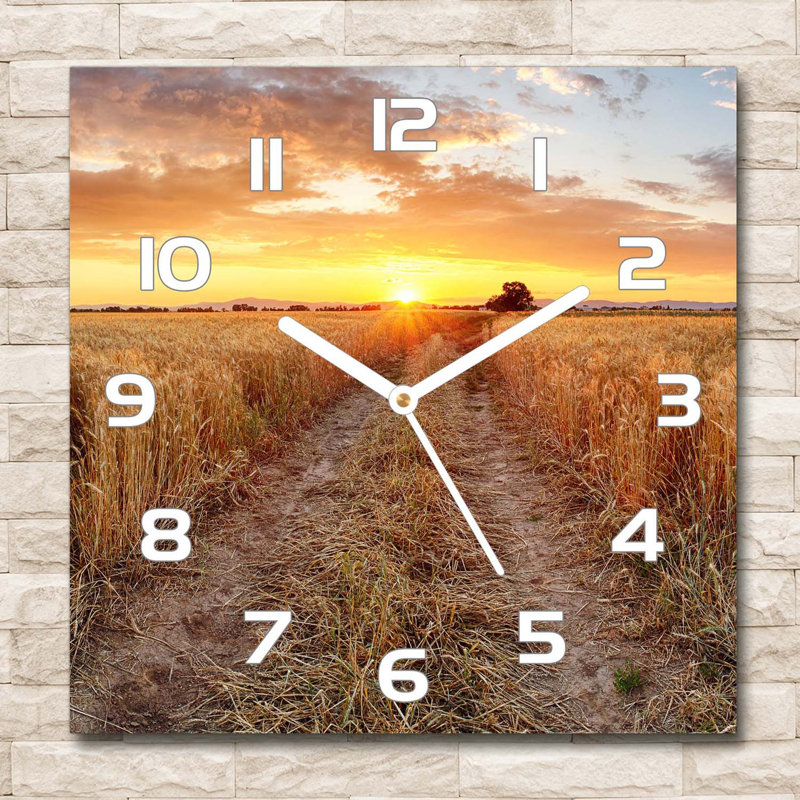 Joncarlo Glass Wall Clock, White