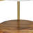 23" White Iron Round End Table