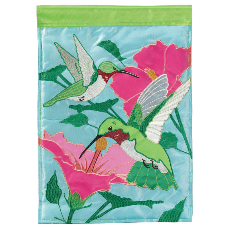 Drapeau colibris 13 x 18.