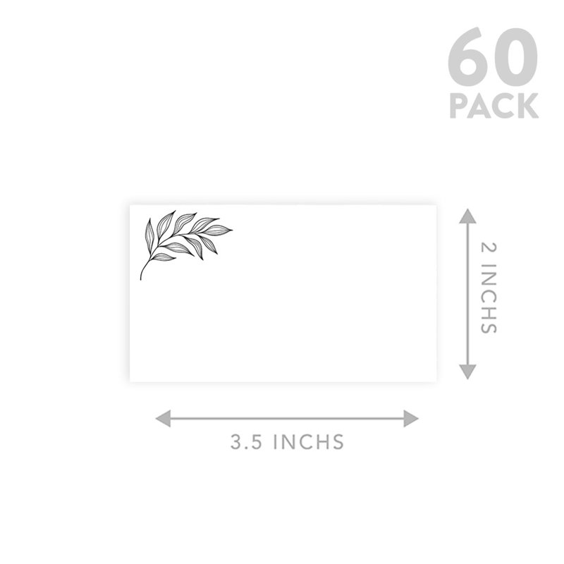 Cartes de place Minimal Line pour tables de fête de mariage, places assises pour porte-nom, paquet de 60