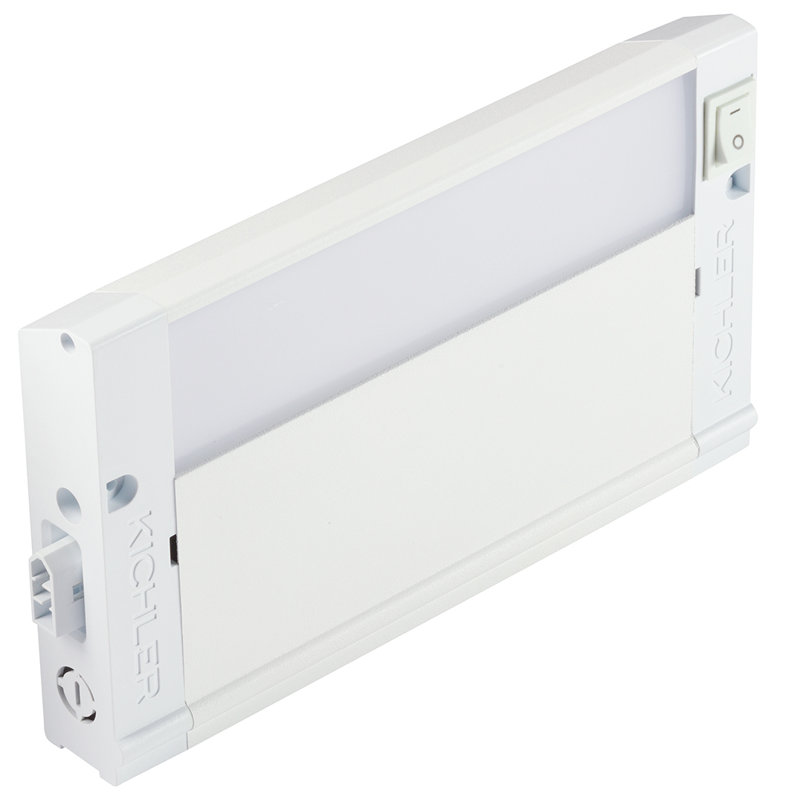 Barre d’éclairage de dessous de meuble 8 po del 2700k 4U Series, Blanc texturé