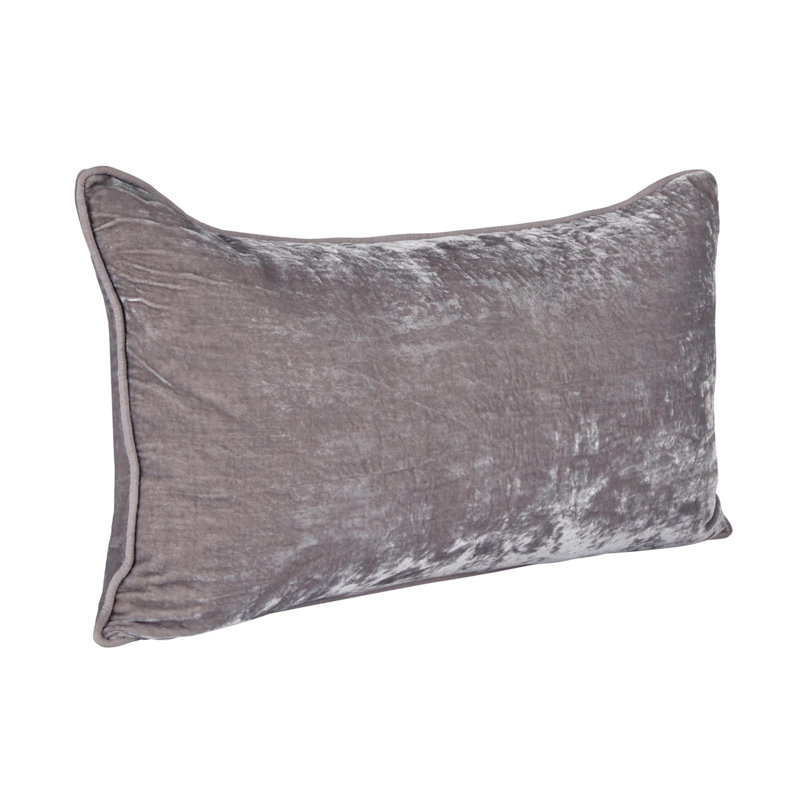 Oreiller Lexington, Gris, H 14 po x l 26 po, Forme rectangulaire