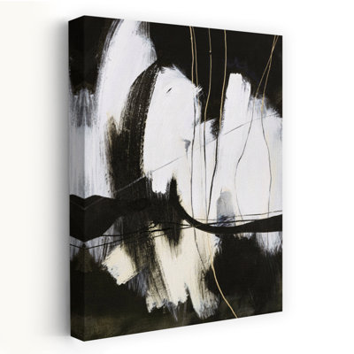 Art contemporain abstrait derrière les lignes