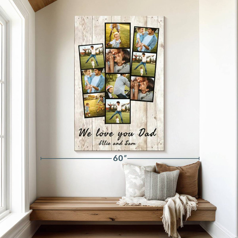 We We Dad Photo Print, H 51 po x l 34 po