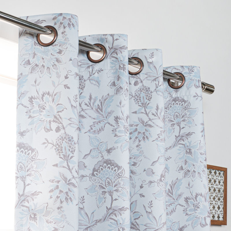 Correlly Room Darkening Curtain Panel Pair, Blue