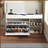 Entryway Bench with Shoe Storage, Adjustable 3-Tier Flip-Up Drawers & Hidden Cabinet, Triple Storage and Modern Design Shoe Organizer