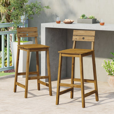 Tabourets d'extérieur, ensemble de 2