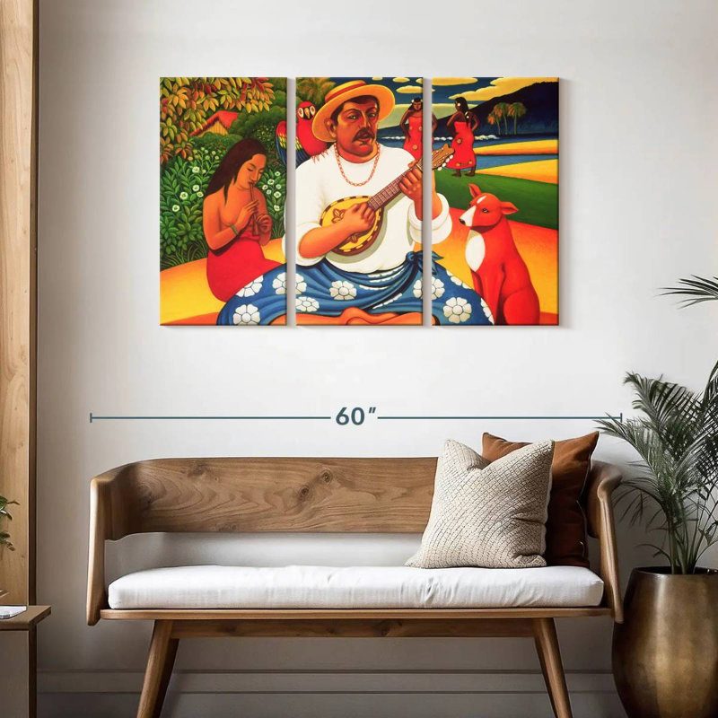 L'île fantastique d'Abarca Gauguin, H 28 po x l 45 po