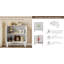 Armoire de rangement avec portes et tablette réglable, buffet moderne à cannelures-129390900