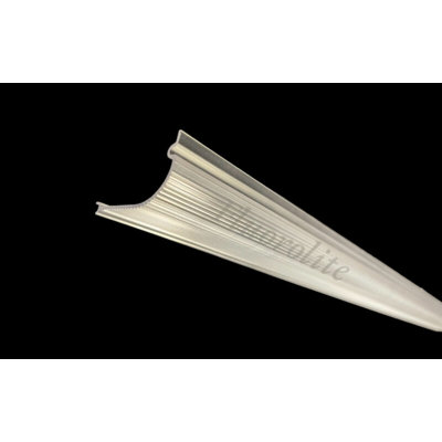 F-0684: Wrap Around Replacement Light Cover | 1 1/2" x 11/16" (Clear Ribbed)