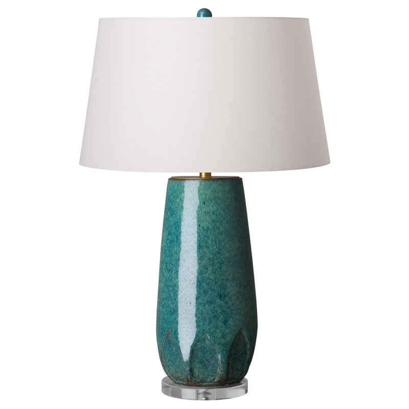 Lampe de table verte 25 po Lyndonville