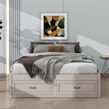A Platform Bed Featuring Six Integrated Storage Drawers