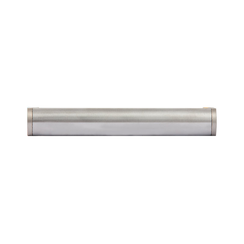 Brushed Nickel 5.35" Industrial Drop Bail Pull with Mounting Hardware