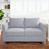Ovey Modern Loveseat Sofa with Extendable Design & Soft Comfortable Seating