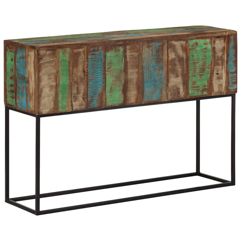 110 cm W Solid Wood Top Console Table