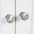 17.2" W Bathroom Storage Cabinet Accent Cabinet Corner Cabinet Living Room Storage Cabinet Sideboard Cabinet-1956619522