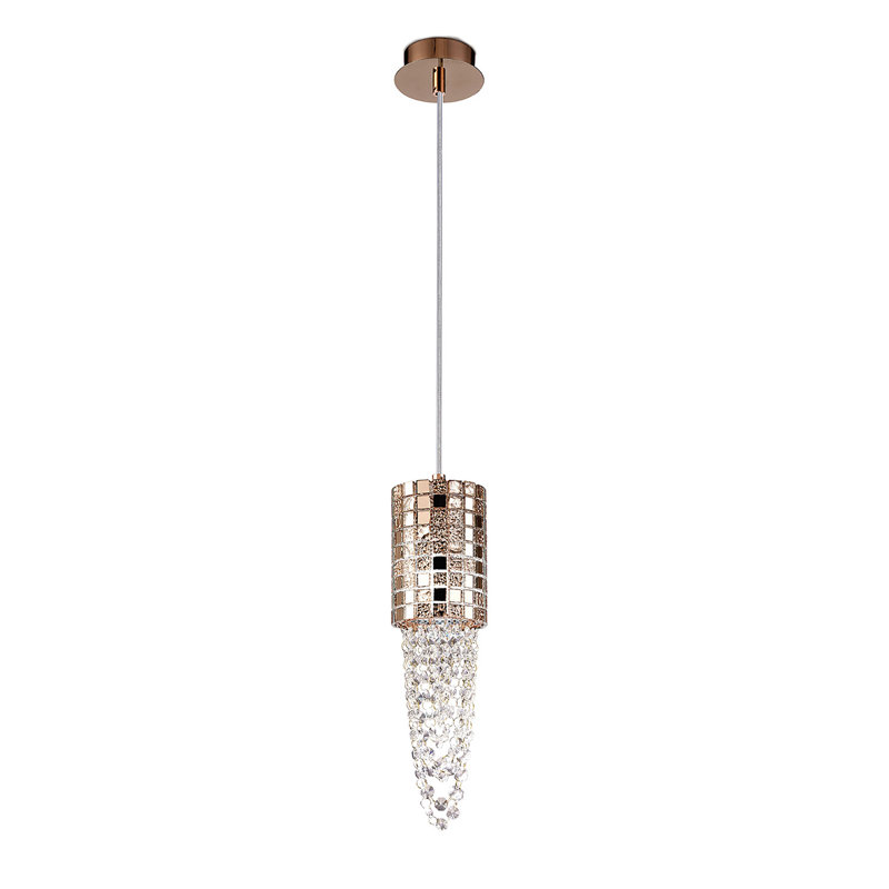 1 - Light Crystal Pendant, Rose Gold