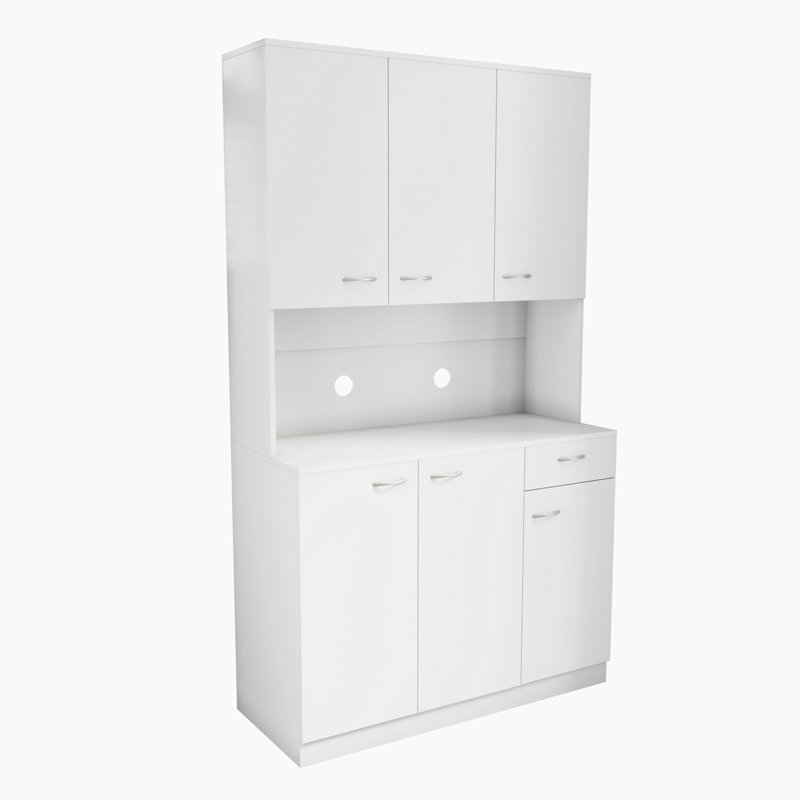 Kierren Sideboard with Bar Hutch, White