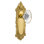 Victorian Plate with Oval Fluted Crystal Door Knob