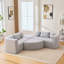 Canapé-lit modulaire Boneless de 114,9 po de style modulaire Boneless-1944177841