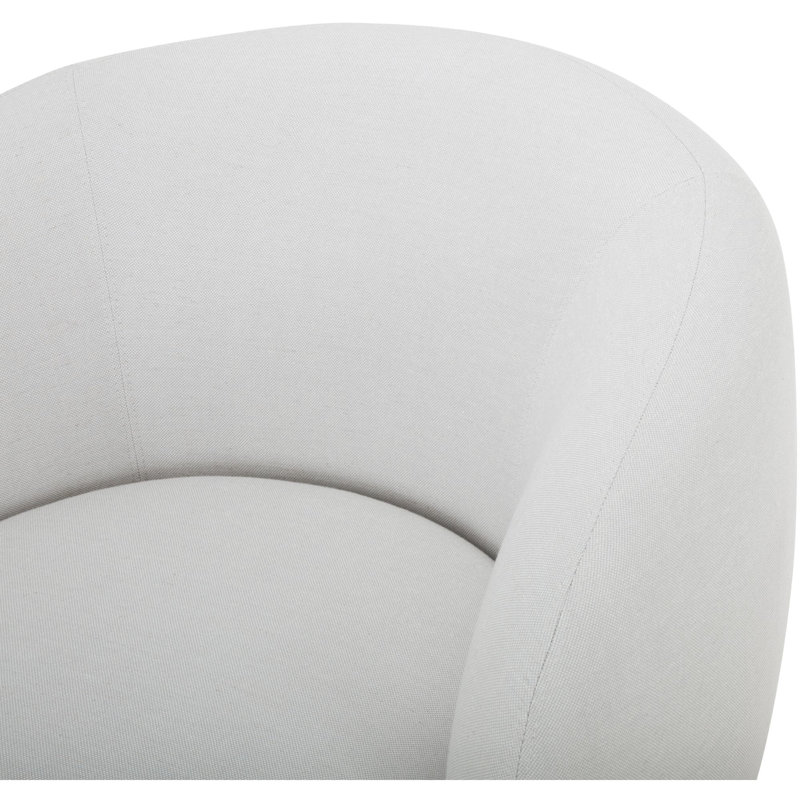 Elliott Swivel Chair, Beige Wood