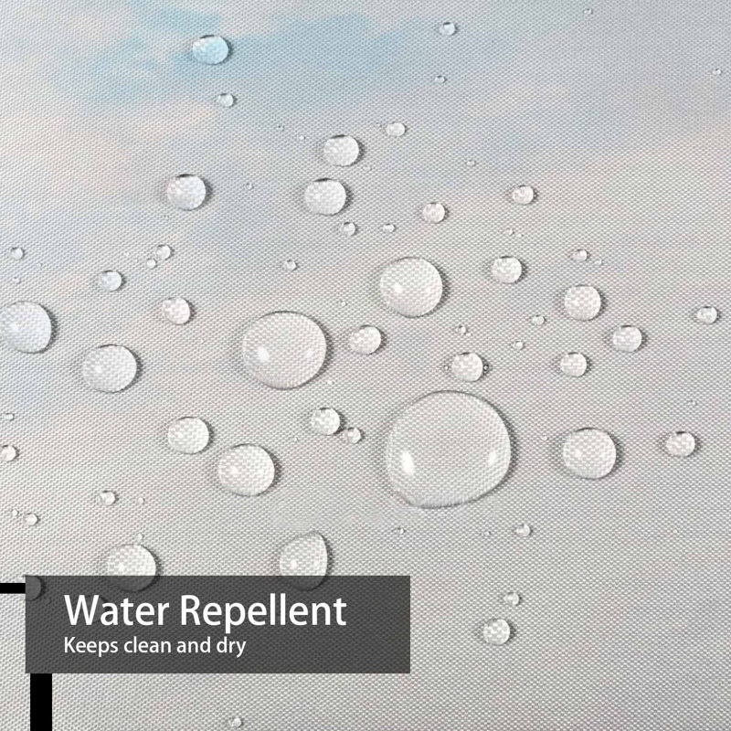 Rideau de douche avec 12 crochets, L 72 po x l 84 po