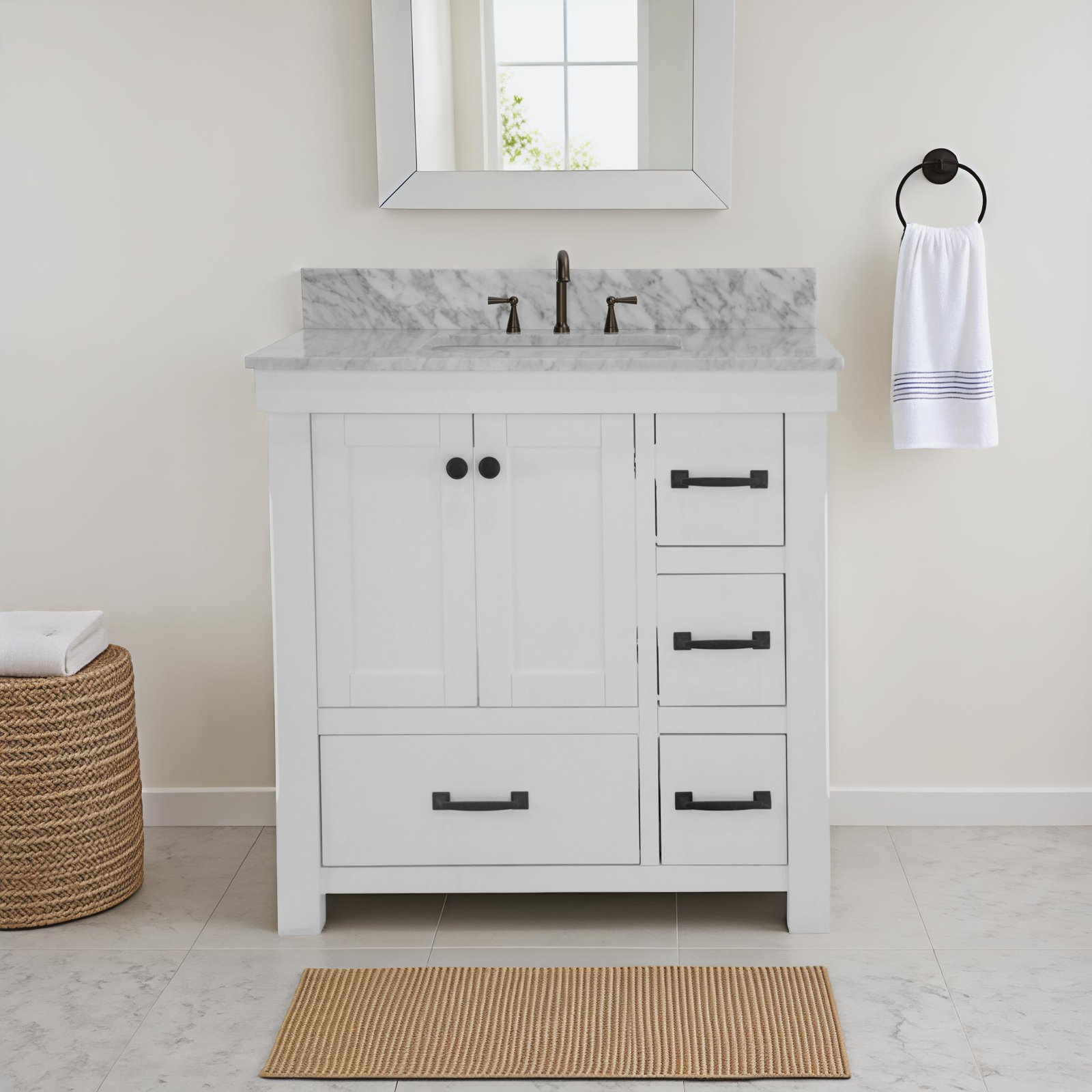 Galvan 36'' Single Bathroom Vanity, White