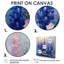 Fleurs bleues, roses et bleues, décorations murales bleues Dreams IV - Bonnets bleus-1364925749-1364925751
