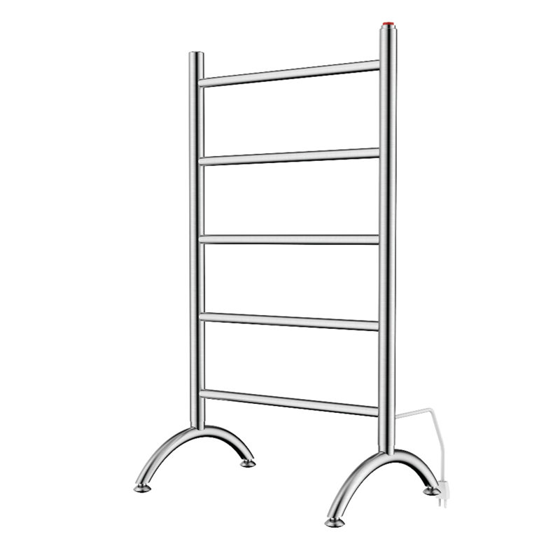 Kingston Brass Templeton Freestanding or Wall Mount Hardwired/Plug-In Electric Towel Warmer, Brushed