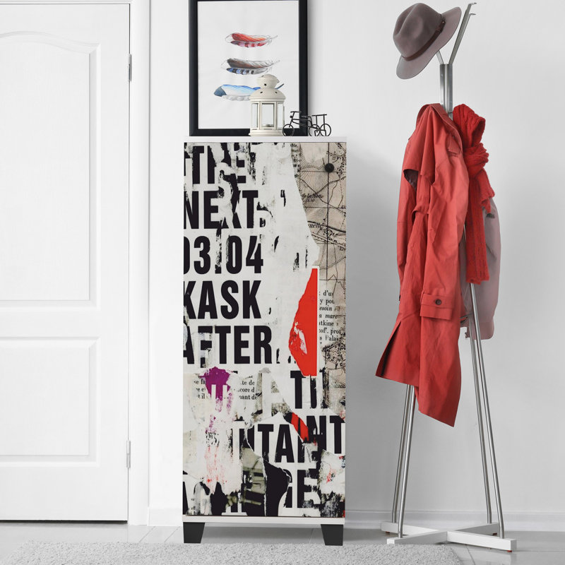 16 Pair Shoe Storage Cabinet